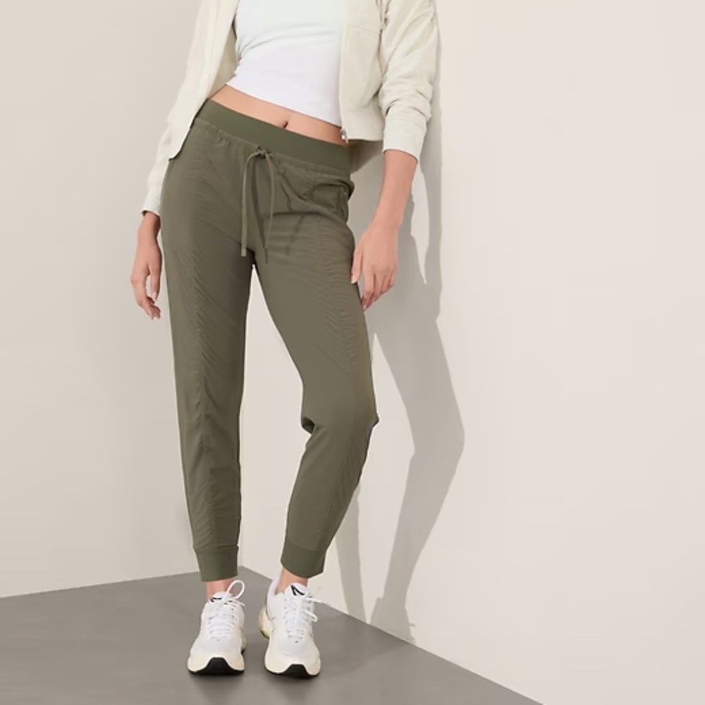 Athleta Olive Green Drawstring Joggers